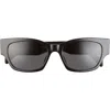 Celine 54mm Cateye In Shiny Black / Smoke