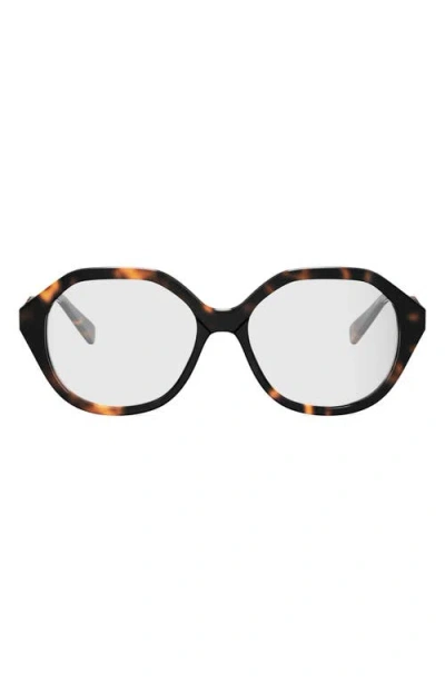 Celine 54mm Geometric Eyeglasses In Black