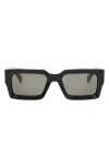 Celine 54mm Rectangular Sunglasses In Black
