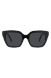Celine Monochroms Cl 40198f 01a Butterfly Sunglasses In Black