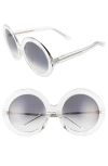 Celine 61mm Round Sunglasses In Neutral
