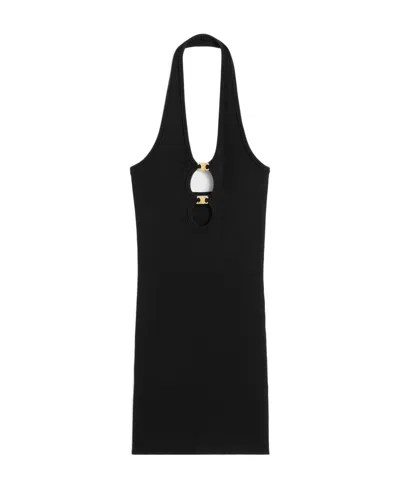 Celine A Bare-back Dress In Black