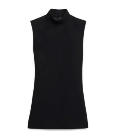 Celine A-line Stand Collar Dress