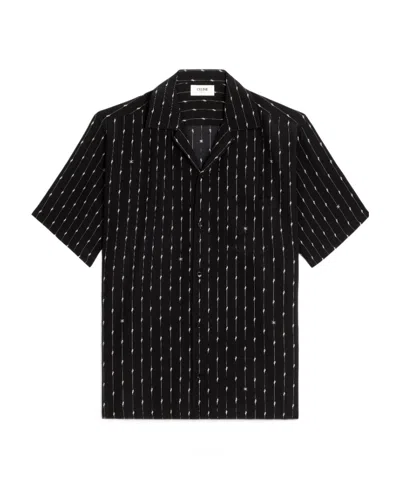 Celine A Short Sleeved Shirt In Black