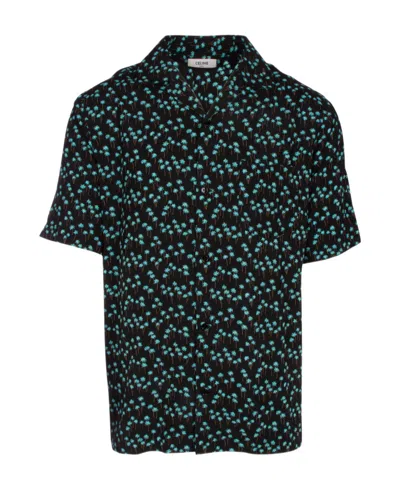 Celine A Short Sleeved Shirt In Green