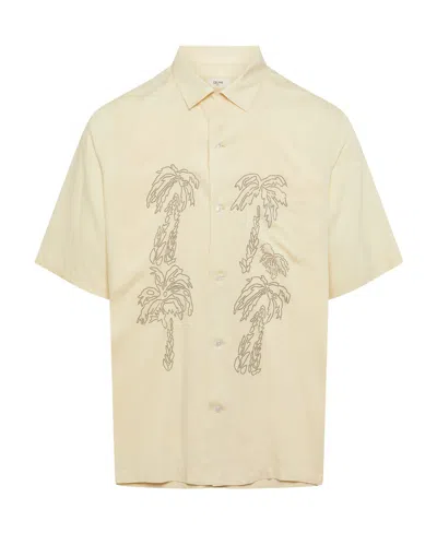 Celine A Short Sleeved Shirt In Nude