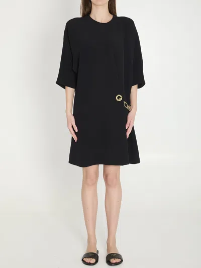 Celine Abito Wrap Con Dettaglio Catena In Black