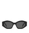Celine Triomphe Logo Acetate Cat-eye Sunglasses In Black