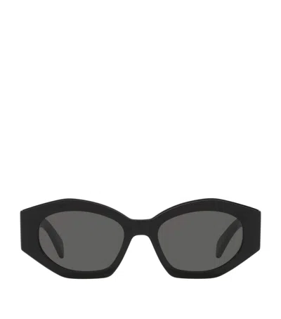 Celine Womens Black Cl40238u Oval-frame Acetate Sunglasses