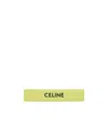 Celine Acetate And Ferroalloy Printed Hairpins In Yellow