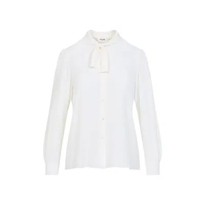 Celine Acetate Blouse Women In White
