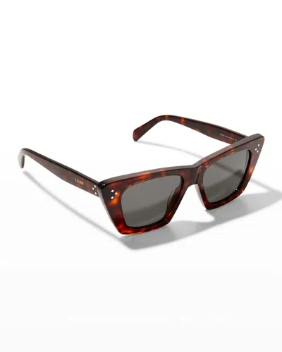 Celine Acetate Cat-eye Sunglasses In Brown