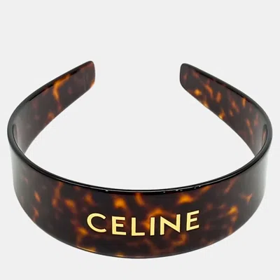 Pre-owned Celine Acetate Hairband In Multicolor
