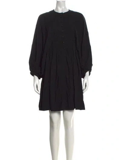 Pre-owned Celine Acetate Mini Dress In Black