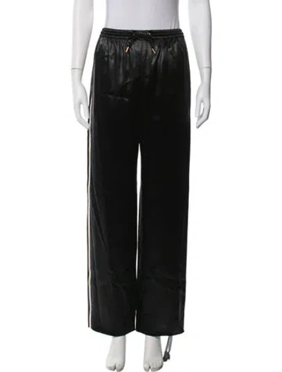Pre-owned Celine Acetate Wide Leg Pants In Black