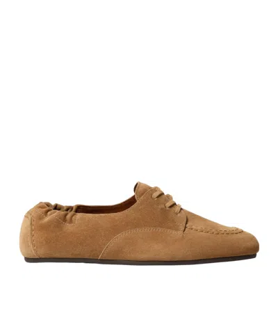Celine Adam Lace-up Loafers In Of Cognac