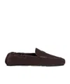 Celine Triomphe Loafer With Elastic Insert In Brown