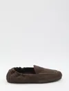 Celine Men Triomphe Loafer With Elastic Insert In Brown