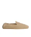 Celine Adam  Loafer In Suede Calfskin In Brown