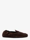 Celine Adam Suede Loafers In Brown
