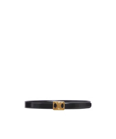 Celine Adjustable Waist Belt In Black