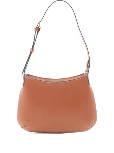 Pre-owned Celine Alice Leather Shoulder Bag In Brown