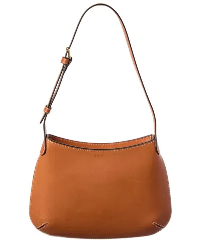 Celine Alice Leather Shoulder Bag In Brown