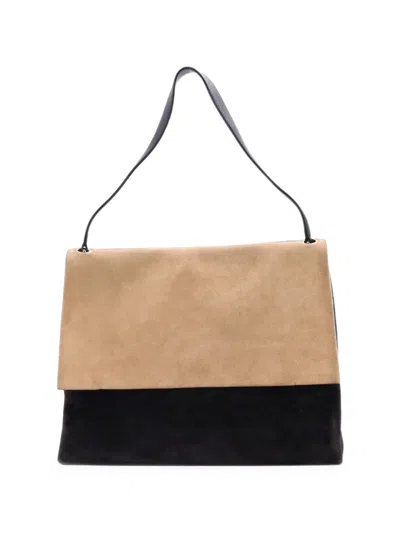 Pre-owned Celine All Soft Bag Suede Tote Bag In Black