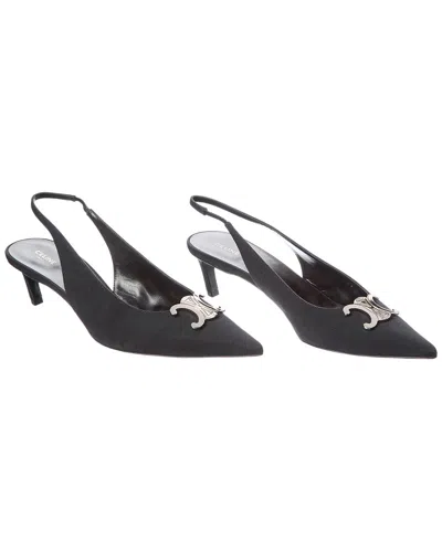 Celine Alma Grosgrain Slingback Pump (authentic Pre-loved)