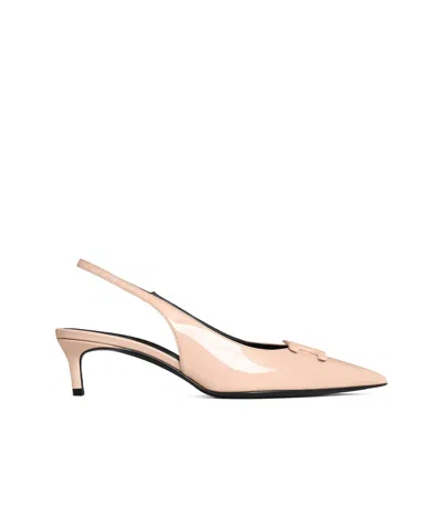 CELINE Alma Triomphe Slingback Black Patent Calfskin 235705