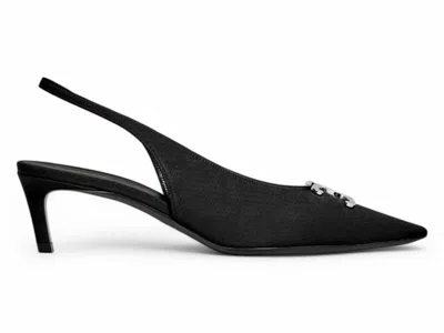 Pre-owned Celine Alma Triomphe Slingback (women's) Sneakers In Black