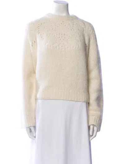 Pre-owned Celine Alpaca Crew Neck Sweater W/ Tags In Neutral
