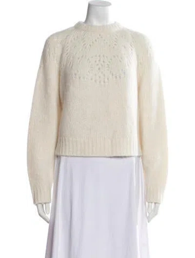 Pre-owned Celine Alpaca Patterned Sweater In Neutrals