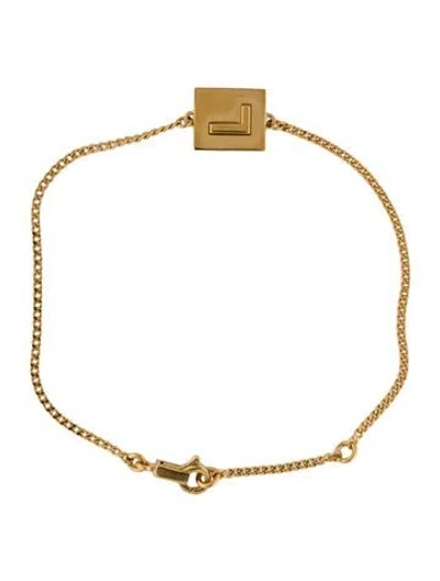 Pre-owned Celine Alphabet 'l' Bracelet, 6.5" In Multi
