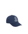 Celine Anchor Baseball Cap In Washed Cotton In Indigo