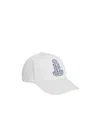 Celine Anchor Baseball Cap In Washed Cotton In Off White
