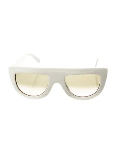 Pre-owned Celine Andrea Cat-eye Sunglasses In White
