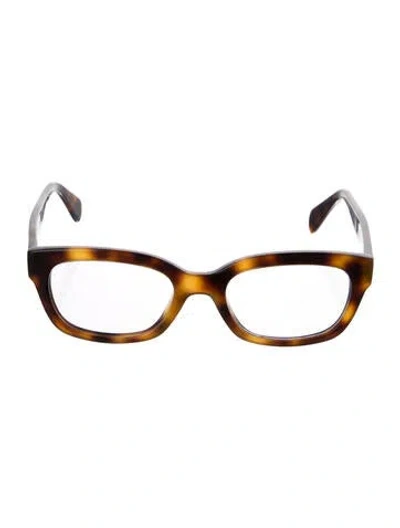 Pre-owned Celine Andrea Square Eyeglasses In Brown