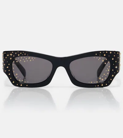 Celine Graphic S333 Sunglasses In Acetate With Crystals And Metal In Multi