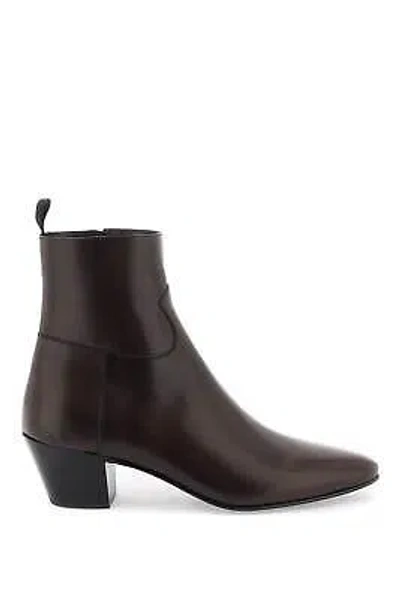 Pre-owned Celine Ankle Boots -jacno- Man Sz.9 Eur.42 340603791c Brown