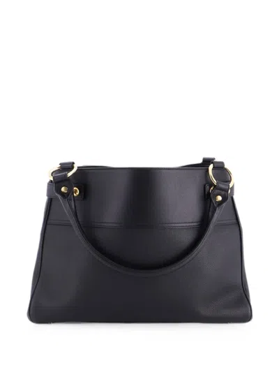 Pre-owned Celine Annabel Leather Small Shoulder Bag In Black