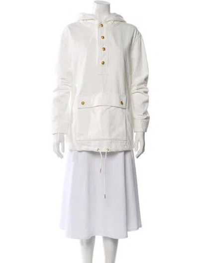 Pre-owned Celine Anorak Jacket In White