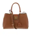 Celine Appoline Medium Logo Shoulder Bag In Brown