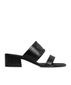 Celine Appoline Mule In Lambskin In Black
