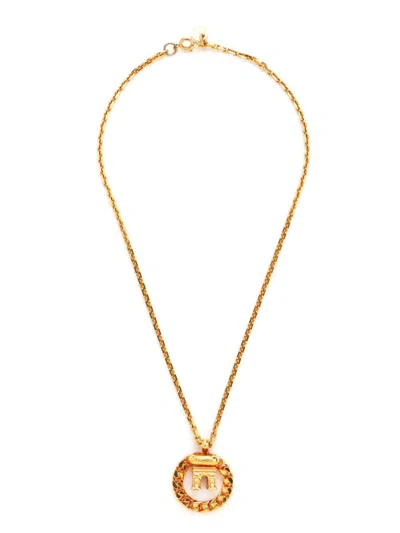 Pre-owned Celine Arc De Triomphe Necklace In Gold