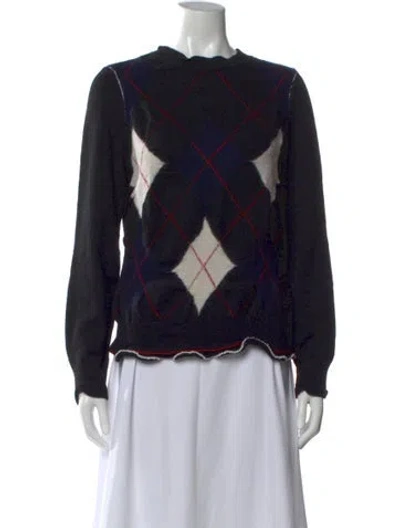 Pre-owned Celine Argyle Wool Sweater In Black