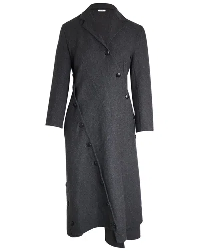 Pre-owned Celine Asymmetric Button-detailed Coat, Size Fr, 36 (authentic Pre-loved)