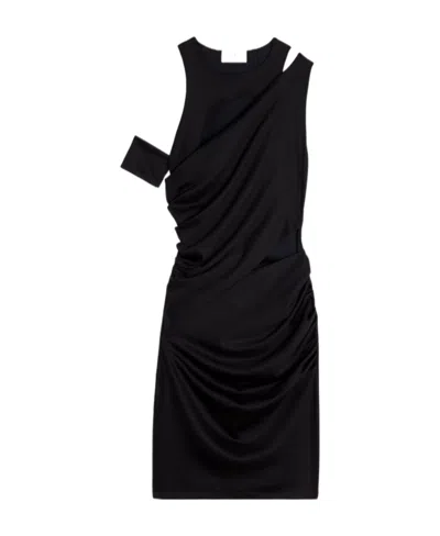 Celine Asymmetrical Dress In Black