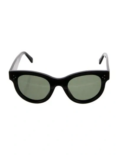 Pre-owned Celine Audrey Mineral Round Sunglasses In Black