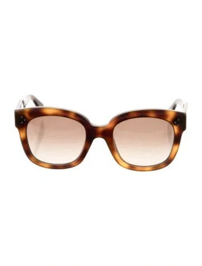 Pre-owned Celine Audrey Oversize Sunglasses In Brown